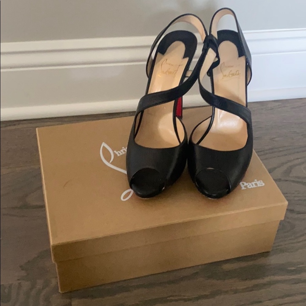 Christian Louboutin Viveka 120 peep toe 39…